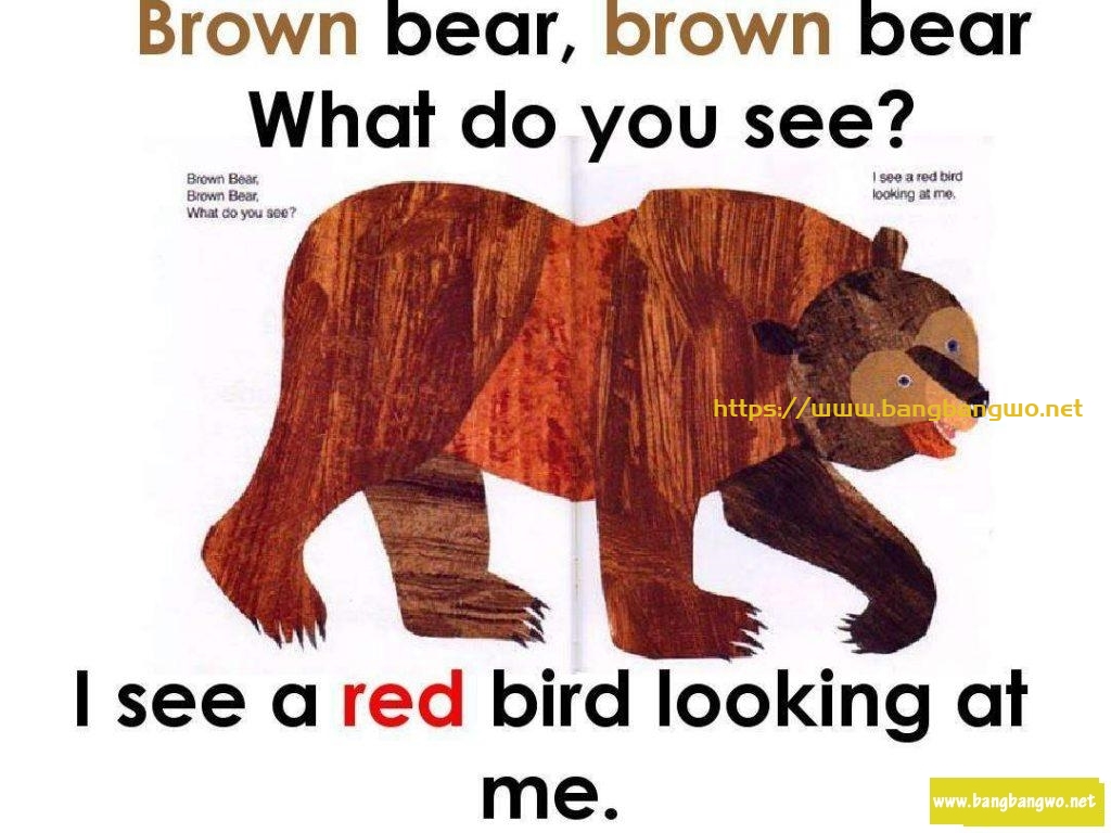 Brown Bear,Brown Bear,What Do You See棕熊,棕熊,你在看什么