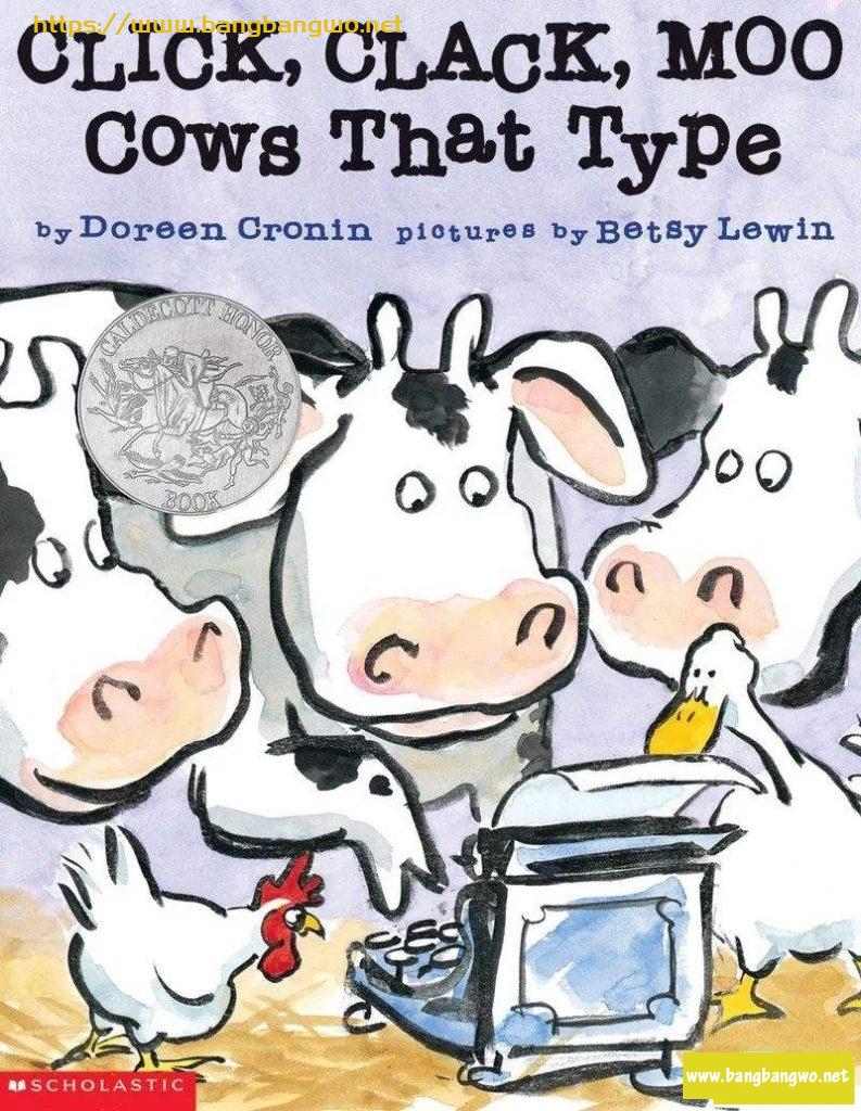Click Clack Moo Cows That Type会打字的牛(PDF MP3 视频)